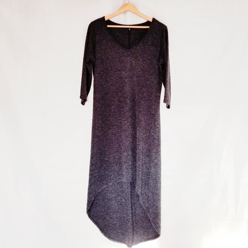 Torrid High-low Long Sleeve Sweater Dress Gray 12